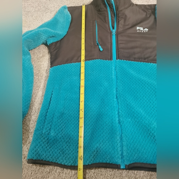Fila teal zip-up jacket size S - Picture 6 of 9